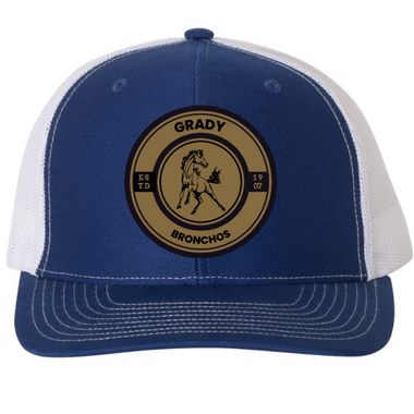 Grady Bronchos Rawhide Patch Trucker Cap
