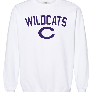 Clovis Wildcat C Baseball Crewneck