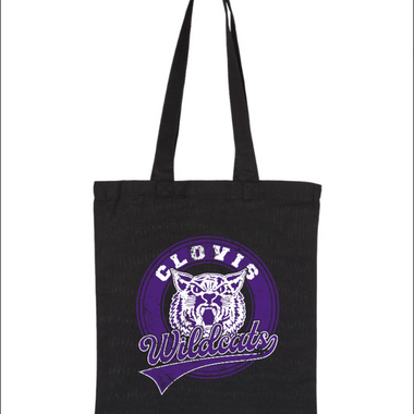 Clovis Wildcats Canvas Tote