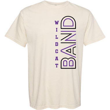 Clovis Wildcat Band Comfort Colors Ivory T-Shirt