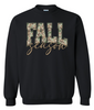 Fall Season Camo Crewneck Black