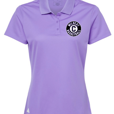 Clovis Wildcat Basketball Ladies Adidas Polo