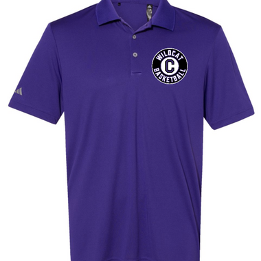 Clovis Wildcat Basketball Men's Adidas Polo