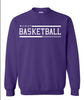 Clovis Wildcat Basketball Purple Crewneck