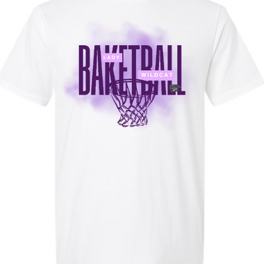 Lady Wildcat Basketball with Hoop