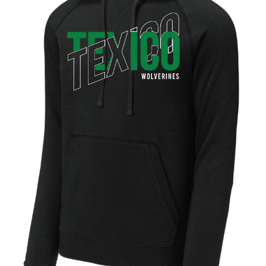 Texico Wolverines Basketball Diagonal Hoodie