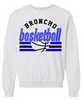 Grady Bronchos Basketball Throw Back Crewneck