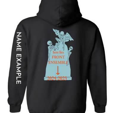 Front Ensemble Hoodie With Name