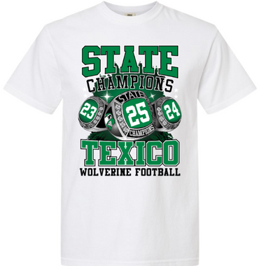 Texico Wolverines State Championship Ring Shirt