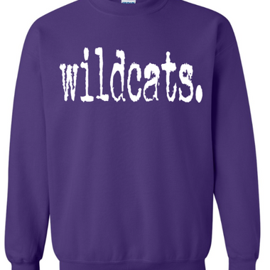 Clovis Wildcat Baseball Wildcats Crewneck