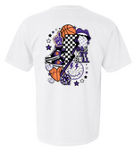RETRO PURPLE BASKETBALL T-SHIRT