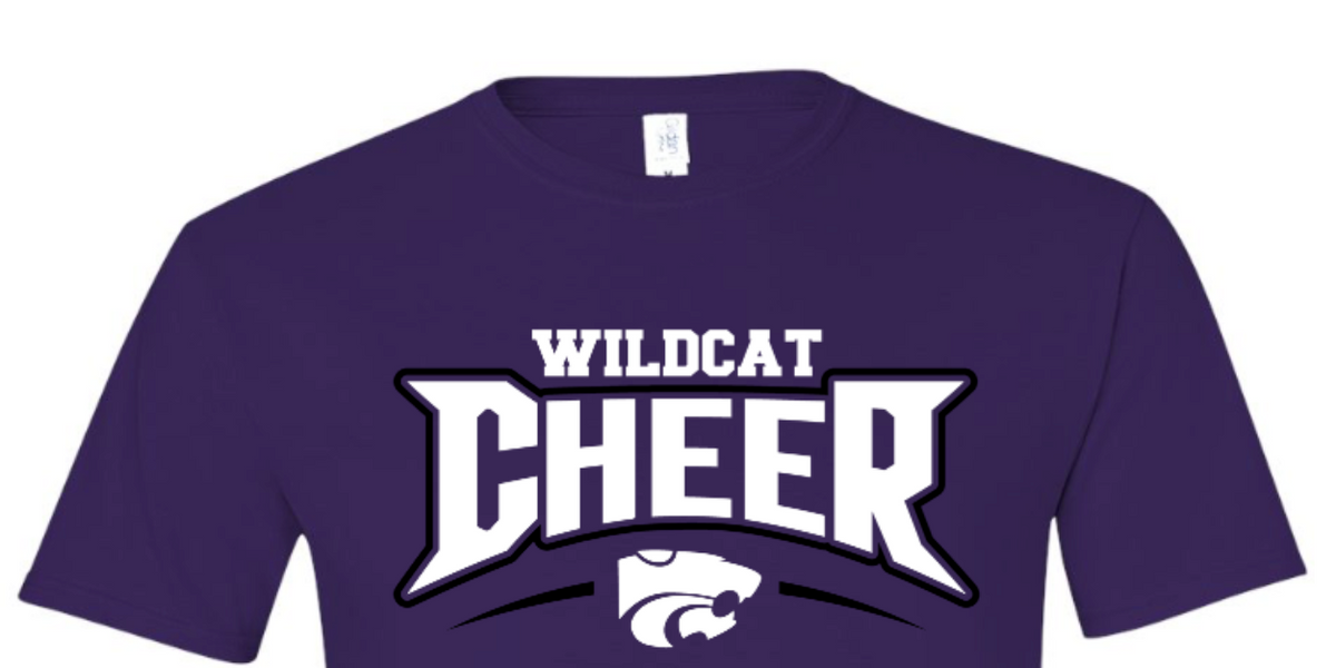 Clovis Wildcat Cheer Competion Branded Screen Printing & Embroidery