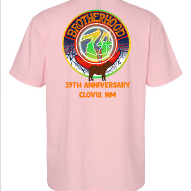Brotherhood 74 - 39th Anniversary T-Shirt PINK