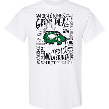 Wolverines Word Collage T-Shirt