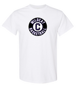 Clovis Wildcat Basketball Badge T-Shirt