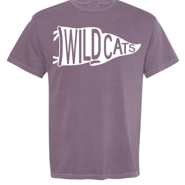 Clovis Wildcat Football Flag Comfort Color T-Shirt