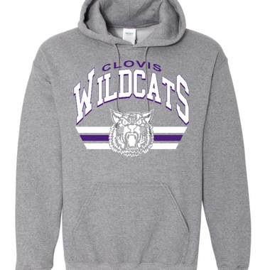 Clovis Wildcat Football Hoodie