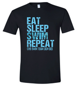 Wildcat Swim Eat Sleep Swim Repeat Tshirt