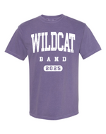 Clovis Wildcat Band Comfort Colors Purple T-Shirt