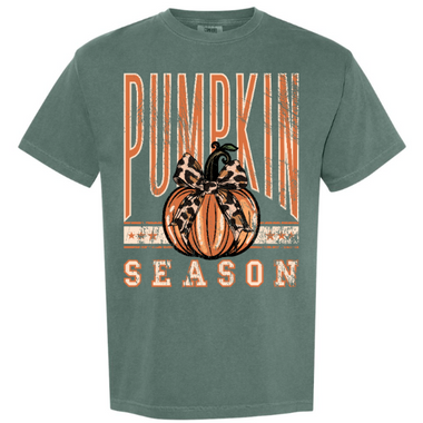 Pumpkin Season Comfort Colors Blue Spruce