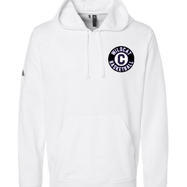 Clovis Wildcat Basketball Men's Adidas Fleece Hooded Sweatshirt