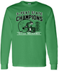 Texico Wolverines State Football 3 Peat- FRONT ONLY Long Sleeve