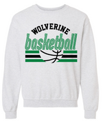 Texico Wolverines Basketball Throw Back Crewneck