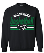 Texico Wolverines Basketball Throw Back Crewneck