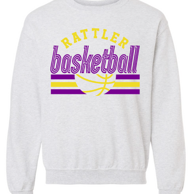 Tucumcari Rattlers Basketball Throw Back Crewneck