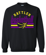 Tucumcari Rattlers Basketball Throw Back Crewneck