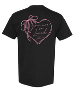 Valentines Day Tshirt Rbbon Bow