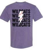 Clovis Wildcat Baseball  Lightening Bolt