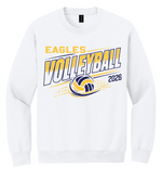 Clovis Christian Volleyball Crewneck Sweatshirt
