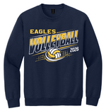 Clovis Christian Volleyball Crewneck Sweatshirt