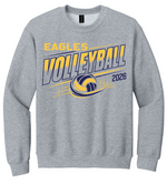 Clovis Christian Volleyball Crewneck Sweatshirt