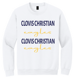 Clovis Christian Script Crewneck Sweatshirt