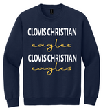 Clovis Christian Script Crewneck Sweatshirt