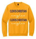 Clovis Christian Script Crewneck Sweatshirt