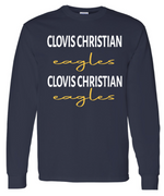 Clovis Christian Script Long Sleeve T-Shirt