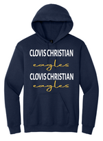 Clovis Christian Script Hooded Sweatshirt
