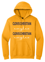 Clovis Christian Script Hooded Sweatshirt