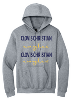 Clovis Christian Script Hooded Sweatshirt