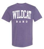 Clovis Wildcat Band Comfort Colors Purple T-Shirt