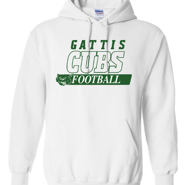 Gattis Cubs Sports Hoodie - WHITE