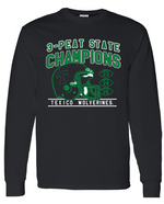 Texico Wolverines State Football 3 Peat- FRONT ONLY Long Sleeve