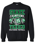 Texico Wolverines State Championship Ring With Roster